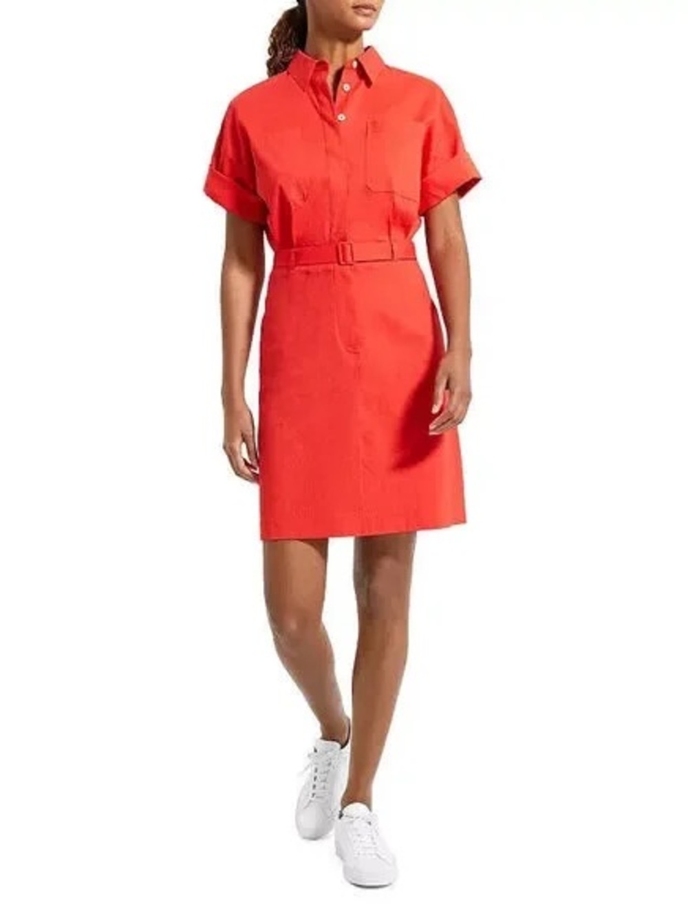Theory Linen Mini Shirt Dress NWT